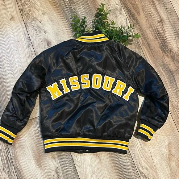 Mizzou-University of Missouri Vintage Youth Child’s Size 5 Varsity Snap Jacket